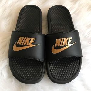 Nike sandals.